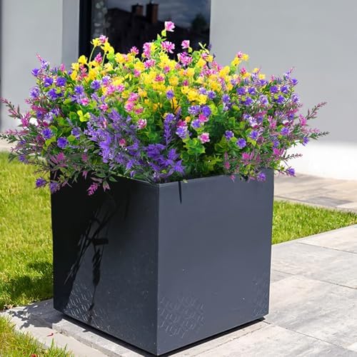 Hananona 24 Pcs Artificial Flowers Outdoor Decor