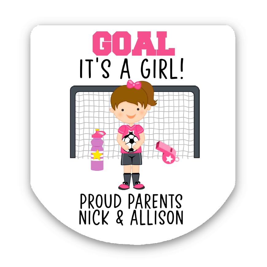 Personalized Soccer Baby Shower Favor Labels 30 Stickers SOC101