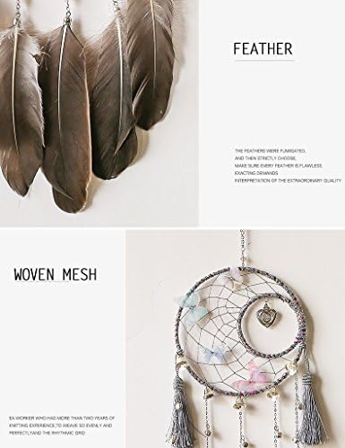 Handmade Antique Bells Heart Butterfly Moon Dreamcatcher Home Decor