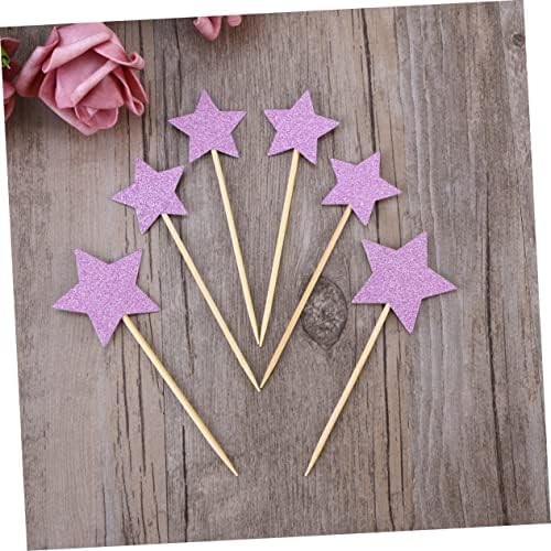 36pcs Star Cake Toppers for Weddings Birthdays Festivals Reusable Picks