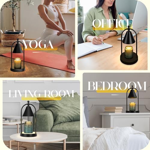 Soilsiu Candle Warmer Lamp with Timer and 2 Bulbs
