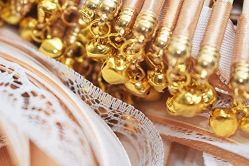 Kingsnow 100 Pieces Champagne Ribbon Wedding Wands