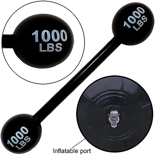 Inflatable Dumbbell Photo Booth Prop Black PVC