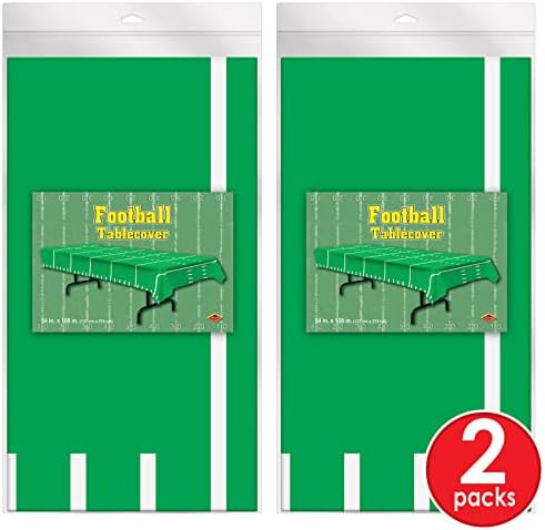 Beistle Football Table Covers 54 x 108 2 Pieces