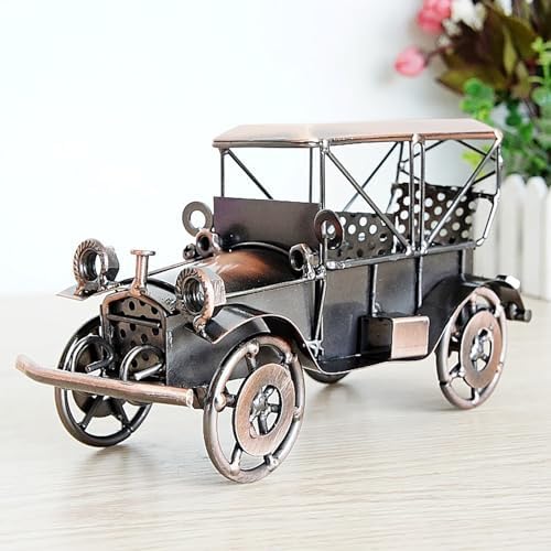 DinQ Bronze Retro Car Model Home Decor Collectible