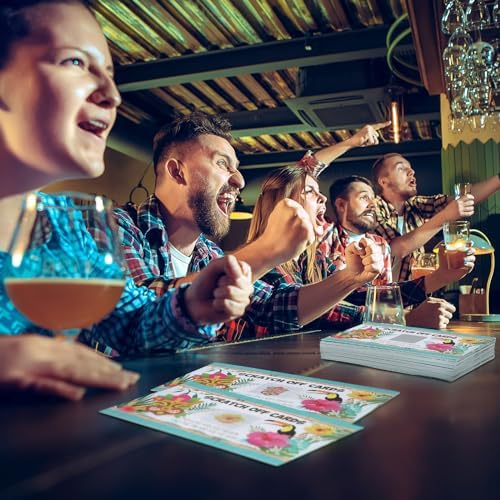 Dunzoom 89 Pcs Summer Scratch Off Game Cards for Luau Party