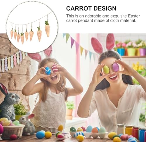STOBAZA Easter Carrot Banner Garland 160cm
