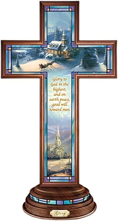 Bradford Exchange Glory Illuminated Cross 8-inch Tabletop
