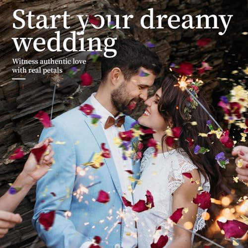 Oning 52 Pack Mix Biodegradable Confetti for Weddings and Events