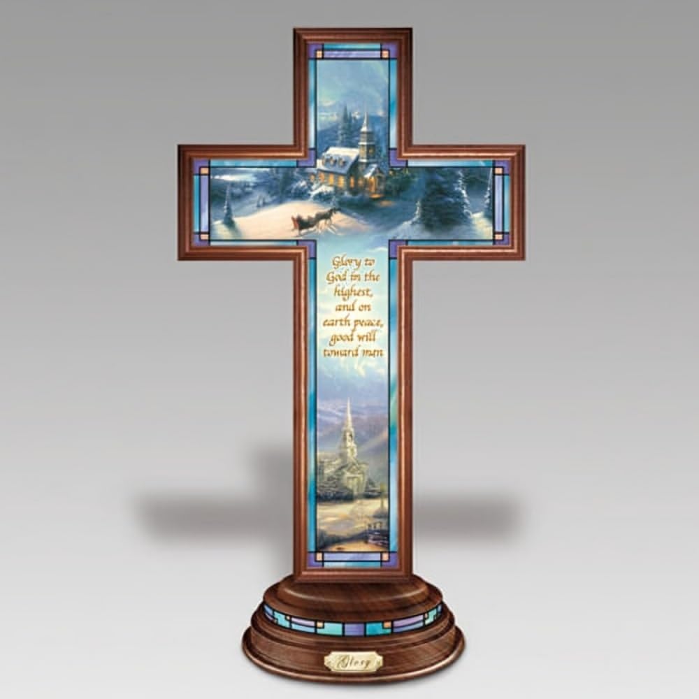 Bradford Exchange Glory Illuminated Cross 8-inch Tabletop