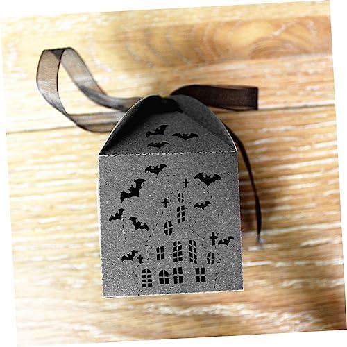 OHPHCALL Halloween Candy Boxes 50pc Bat Hollow Design