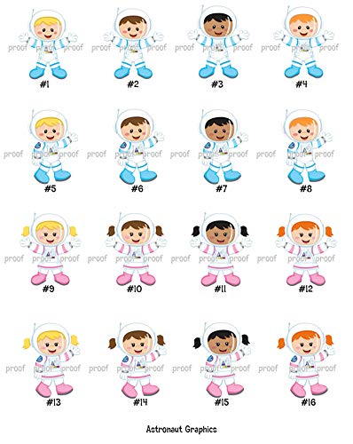 Personalized Glossy Outer Space Birthday Labels