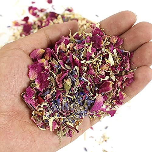Homeemoh Party Confetti Natural Dried Rose Petals 12 Packs Biodegradable