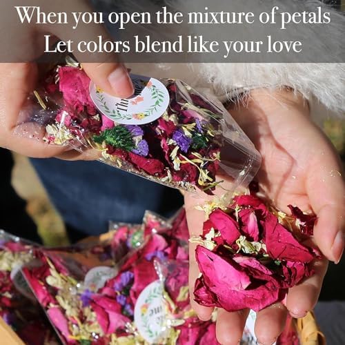 Oning 52 Pack Mix Biodegradable Confetti for Weddings and Events