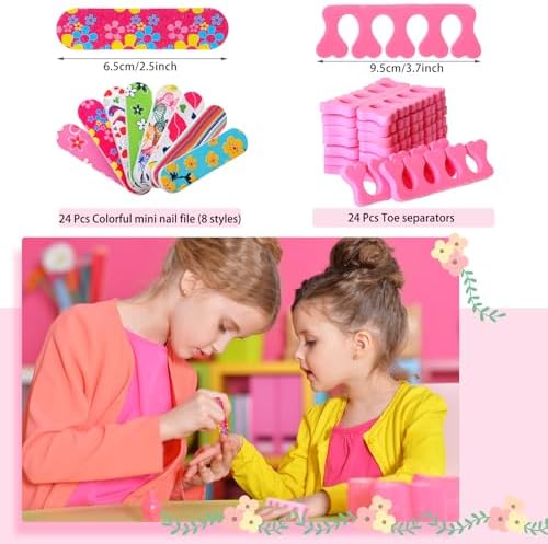 Pinkunn 264 Pcs Spa Party Supplies for Girls