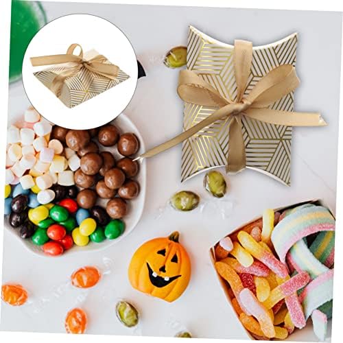 SECFOU 50PCS Small Pillow Shaped Candy Boxes