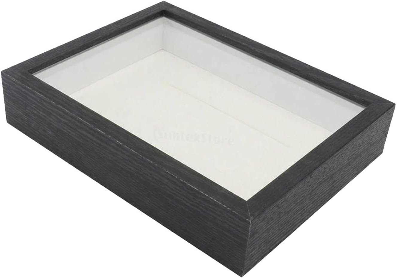 Qianly DIY Shadow Box Frame with Dried Flowers Black