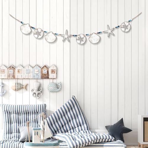 Vintage Starfish Seashell Beach Garland