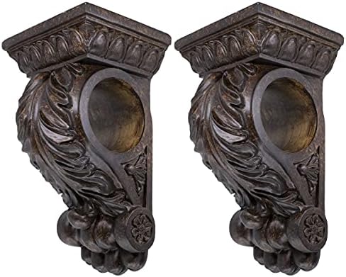 Meriville Chatecu Sconce Mahogany 2Pcs