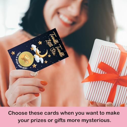 50 Pcs Twinkle Twinkle Little Star Scratch Off Game Cards