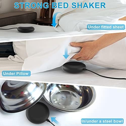 Extra Loud Dual Alarm Clock with Vibration for Bedroom and Deep Sleepers
