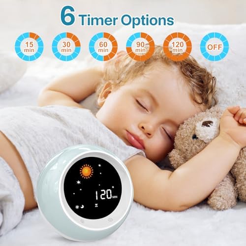 ICODE Sun Moon Rise Kids Alarm Clock