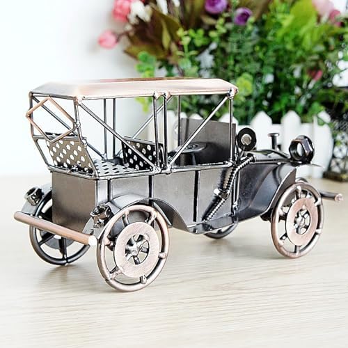 DinQ Bronze Retro Car Model Home Decor Collectible
