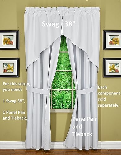 Todays Curtain Horizon 3 Layer Lock Blackout Thermal Swag 38 Inch