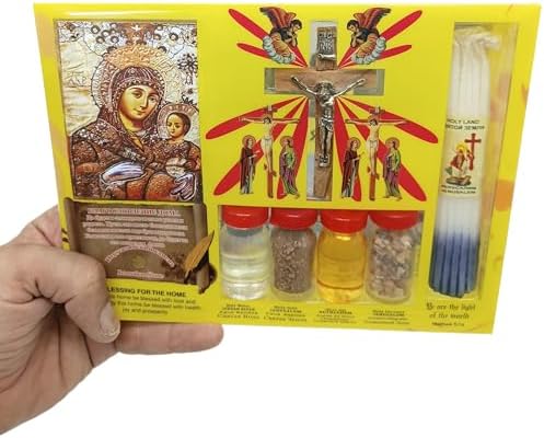 Zuluf Catholic Holy Land 7 in 1 Olive Wood Cross Set