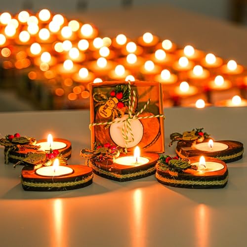Happy Times Favors Christmas Candle Holders Set of 10