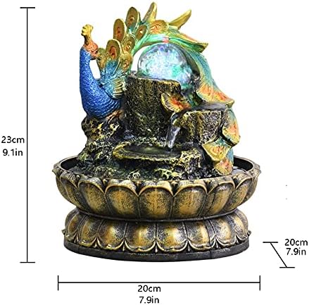 Tabletop Fountain with Rolling Ball for Indoor Decor