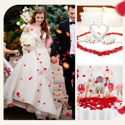 eZAKKA 1500pcs Real Dried Hydrangea Petals Red