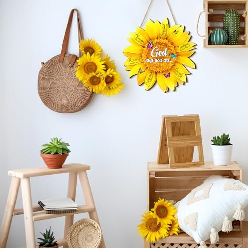 Panelee 1181 Inch Sunflower Wood Wall Sign