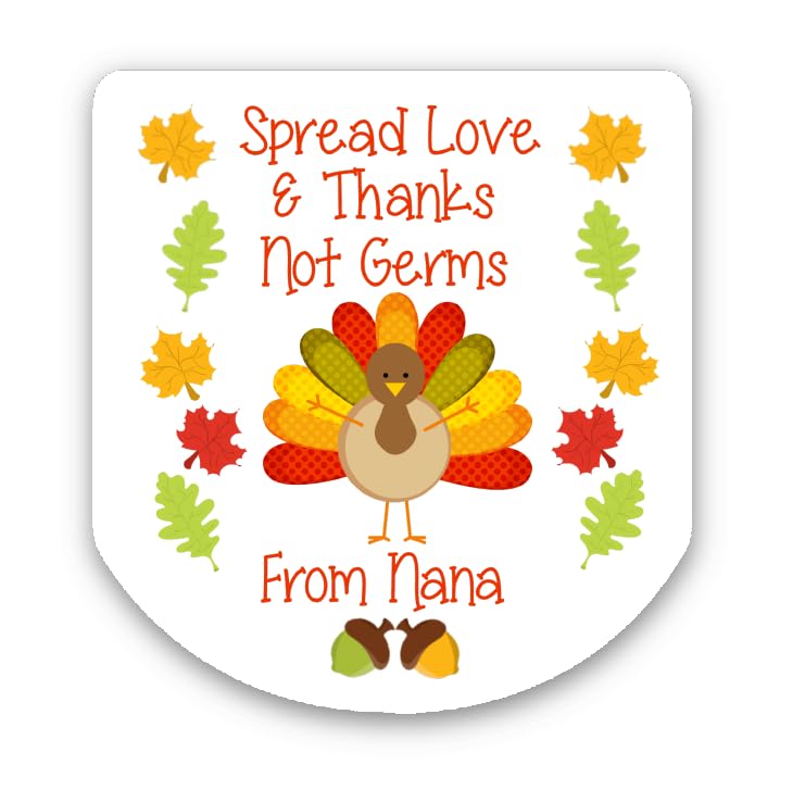 Personalized Thanksgiving Party Favor Labels 30 Stickers STKG113