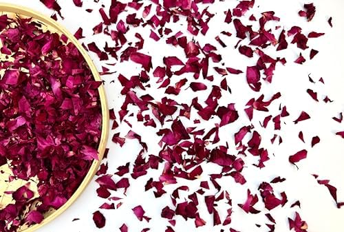 Natural Dried Rose Petals Party Confetti 12 Packs for Wedding and Events