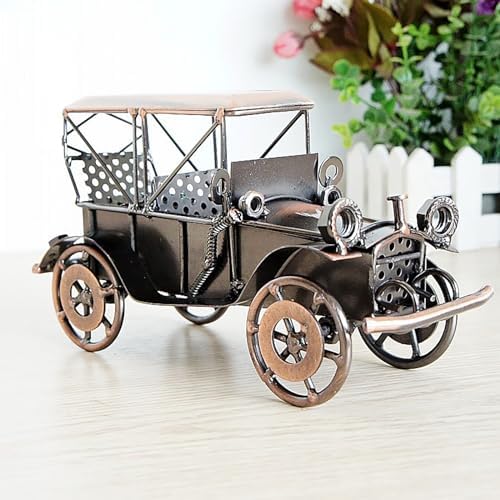 DinQ Bronze Retro Car Model Home Decor Collectible
