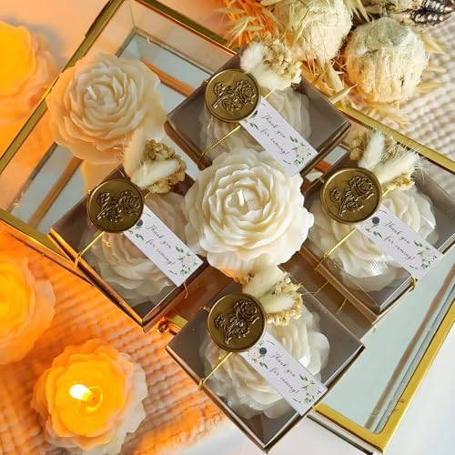 Peony Candles Party Favors Set of 10