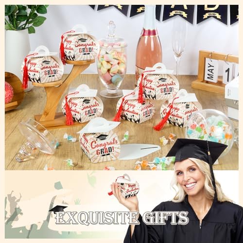 KPOSIYA Graduation Cap Candy Boxes 32 pcs