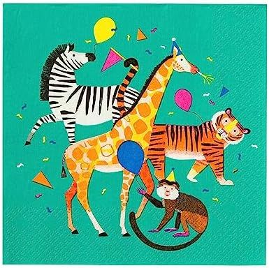 Talking Tables Jungle Themed Napkins 20 Pack