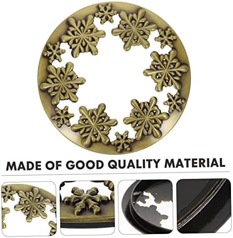 Generic Christmas Candle Jar Lid with Snowflake Design