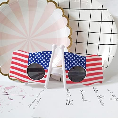 American Flag 8pcs Patriotic Sunglasses Party Favors