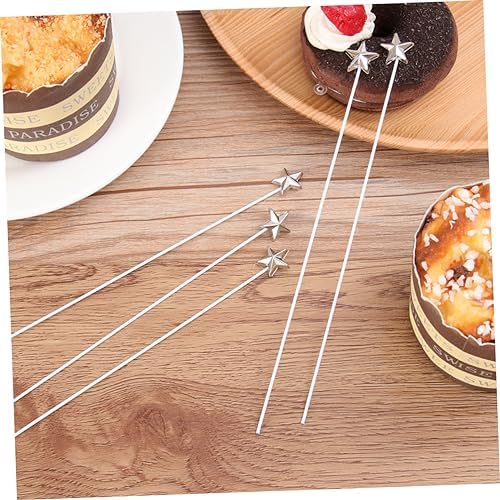 50pcs Five-Pointed Star Cake Toppers for Birthday Celebrations