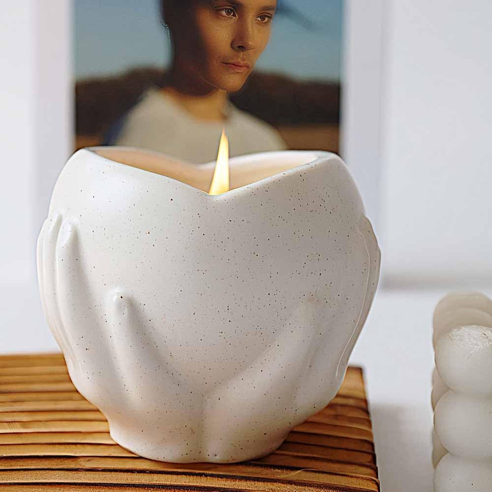Lavender Scented Soy Wax Jar Candle Heart of Hope