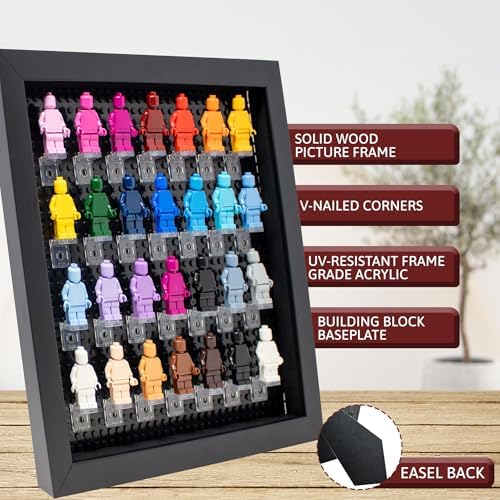 10x10 Black Wood Shadow Box for Block Figures