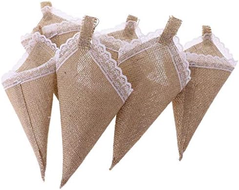 EBTOYS 6pcs Hanging Flower Girl Baskets Wedding Decoration