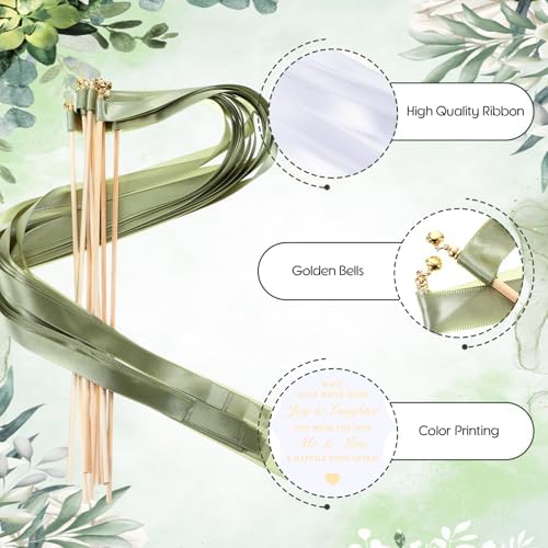 Baderke 103 Pcs Wedding Wands with Bells Set