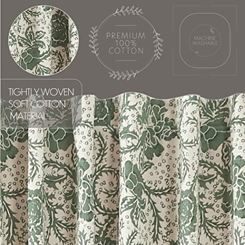 VHC Brands Dorset Valance Curtain Panels Set of 2