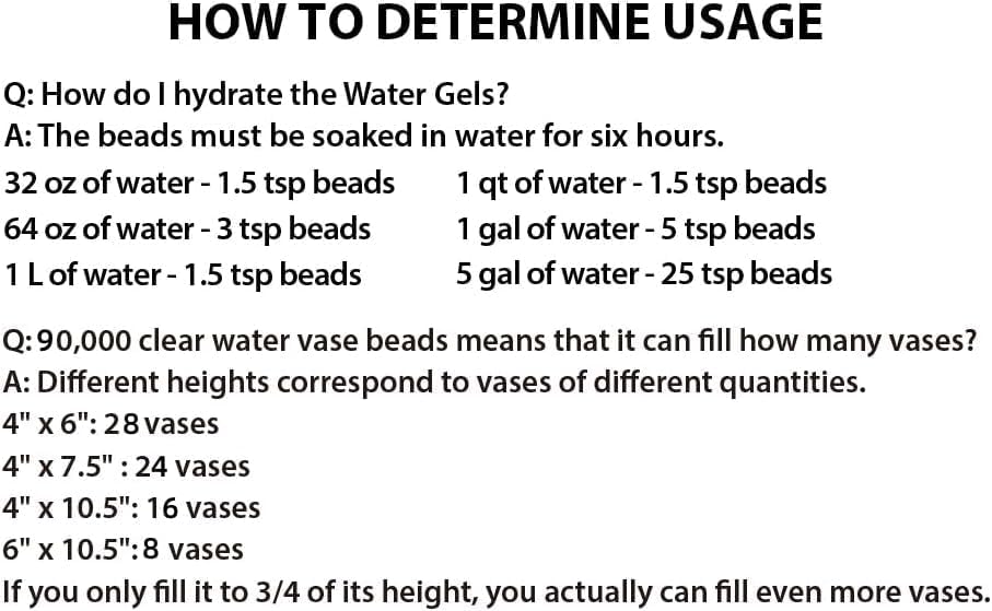 140000 Clear Water Beads Vase Filler