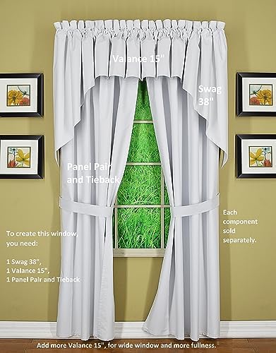 Todays Curtain Horizon 3 Layer Lock Blackout Thermal Swag 38 Inch