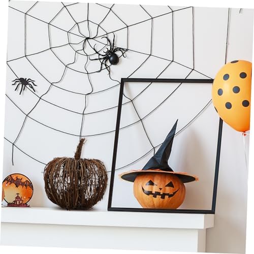 BESPORTBLE 1pc Rattan Woven Pumpkin Decor Centerpiece